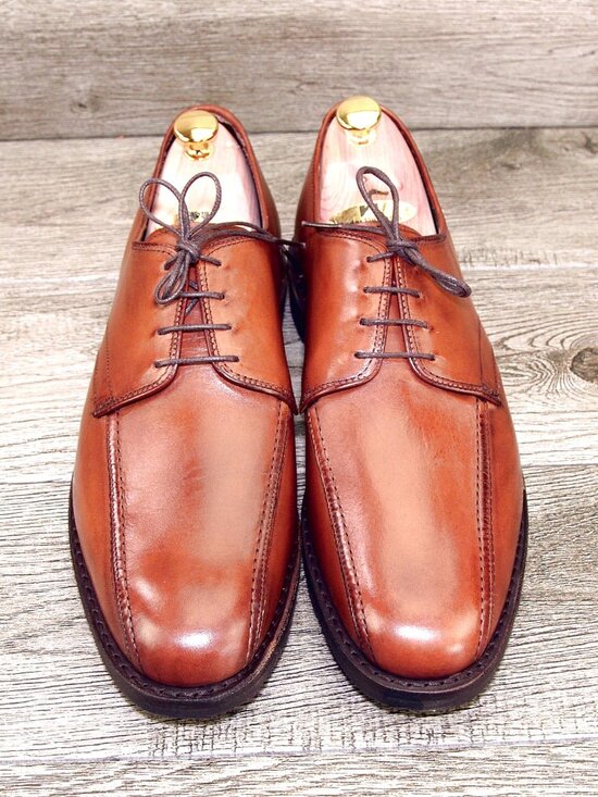 * NIB * $325 Allen Edmonds ORD Derby 11.5 B Narrow Walnut * add $15 new Trees main image 13